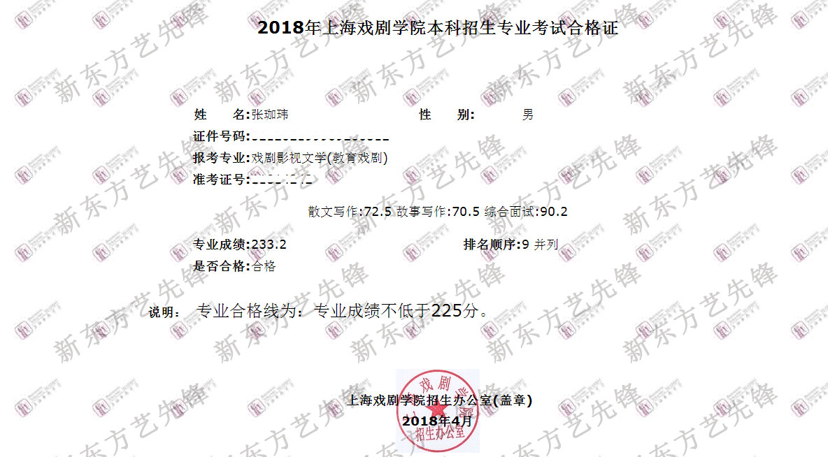 上海戲劇學院:戲劇影視文學
